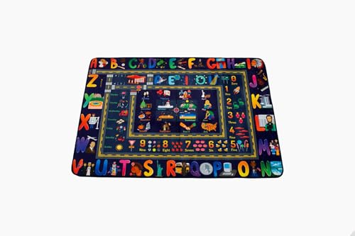 Insightful Fun ABC Baby Play Mat | Educational Alphabet Kids Rug for Nursery, Classroom, Playroom, Bedroom, Daycare Floor | Playmats for Boys, Girls, Babies, Toddlers Room Decor