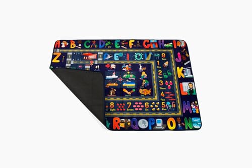 Insightful Fun ABC Baby Play Mat | Educational Alphabet Kids Rug for Nursery, Classroom, Playroom, Bedroom, Daycare Floor | Playmats for Boys, Girls, Babies, Toddlers Room Decor