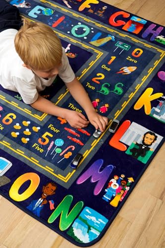 Insightful Fun ABC Baby Play Mat | Educational Alphabet Kids Rug for Nursery, Classroom, Playroom, Bedroom, Daycare Floor | Playmats for Boys, Girls, Babies, Toddlers Room Decor